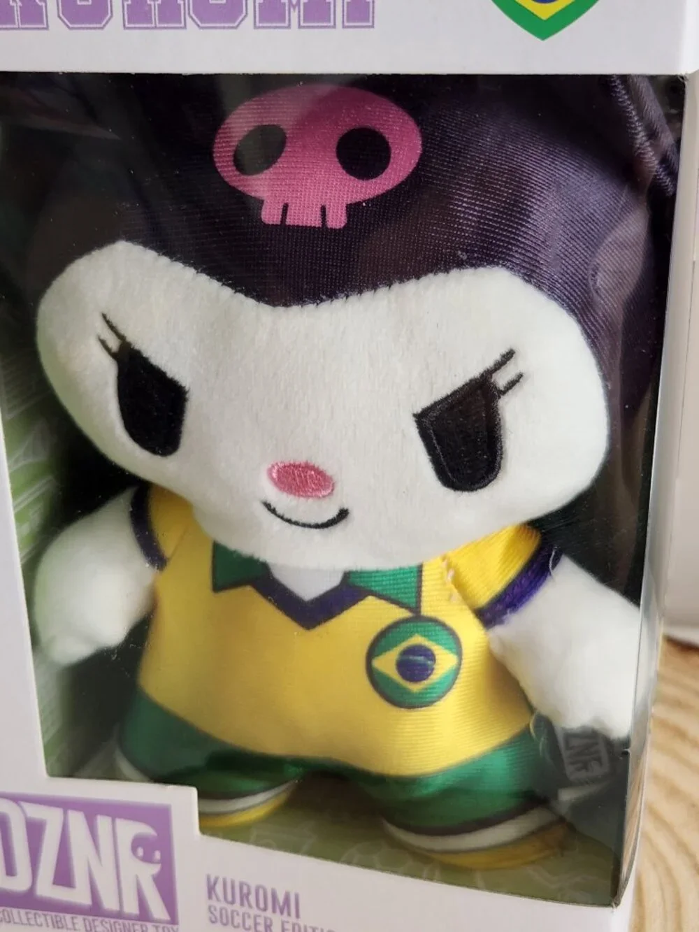 DZNR Kuromi Soccer Edition Brazil Yume Plush Stuffed Animal Toy